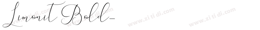 Limonit Bold字体转换